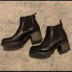 Chunky Black Booties